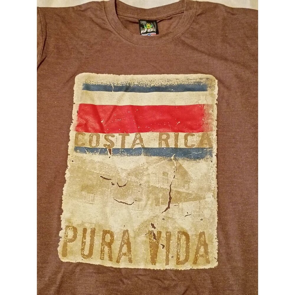 Costa Rica Pura Vida T-Shirt Mens Medium JB brand Short Sleeve
